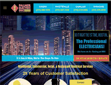 Tablet Screenshot of palmerelectric.com